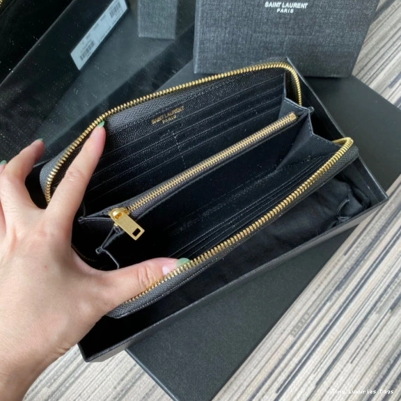 Tony Luxuries ZIPPY MONOGRAM YSL WALLET 0724